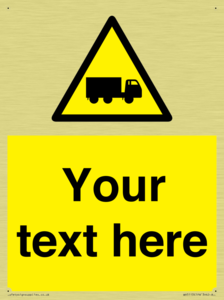 Custom Lorry Hazard Sign
